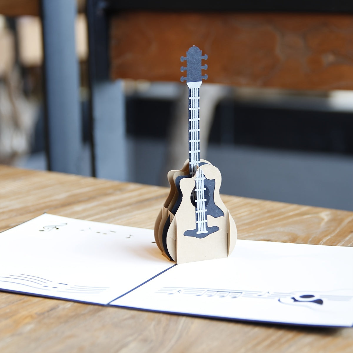 3D Guitar Pop Up Card for Anniversaries & Birthdays