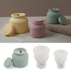 Cement Cup Jar Silicone Mold Plaster Candle Cup Decor