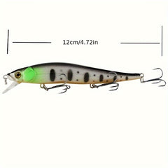 3D Eyes Crankbait For Perch Carp Artificial Wobbler With Sharp Treble Hook