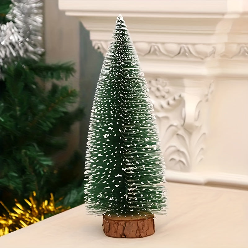 8in Pine Needle Christmas Tree Micro Bonsai Decorations