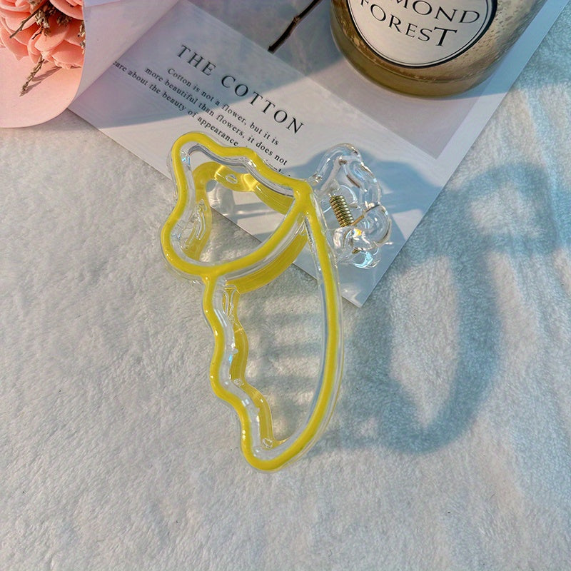 Bow Shaped Nonslip Hair Claw for Women Girls