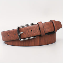 Men's Leather Belt Pin Buckle Decorative Belt
