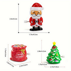 12pcs Christmas Wind up Toys Santa Claus Party Fun