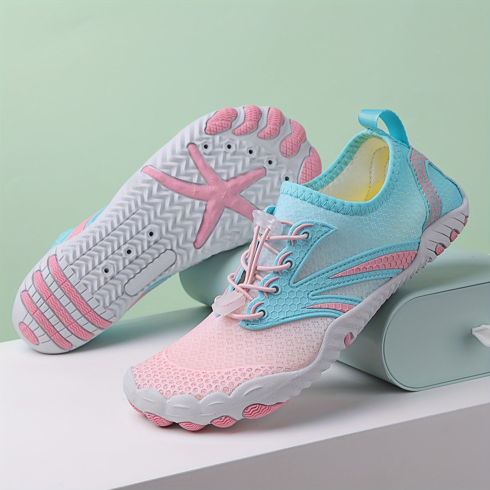 Women's Lace Up Quick Drying Aqua Shoes Soft Sole