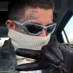 Y2K Style Fashionable Sunglasses Street Anti-UV Sunglasses Men
