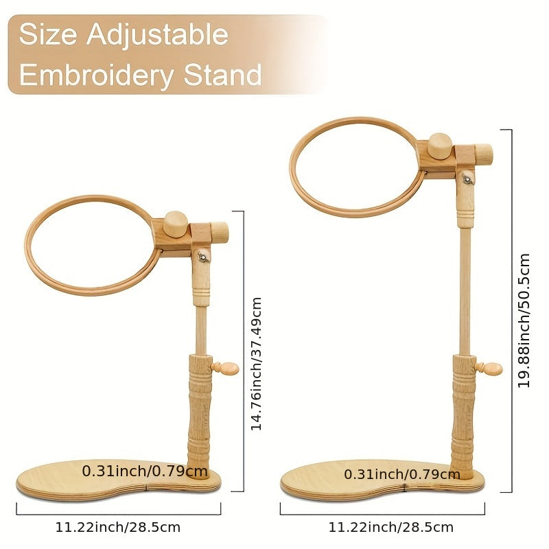 1pc Beech Wood Embroidery Hoop Bracket for Cross Stitching