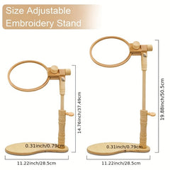 1pc Beech Wood Embroidery Hoop Bracket for Cross Stitching