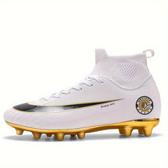 Non Slip Shockproof Soccer Spikes Cleats Lightweight Turf Soccer Shoes