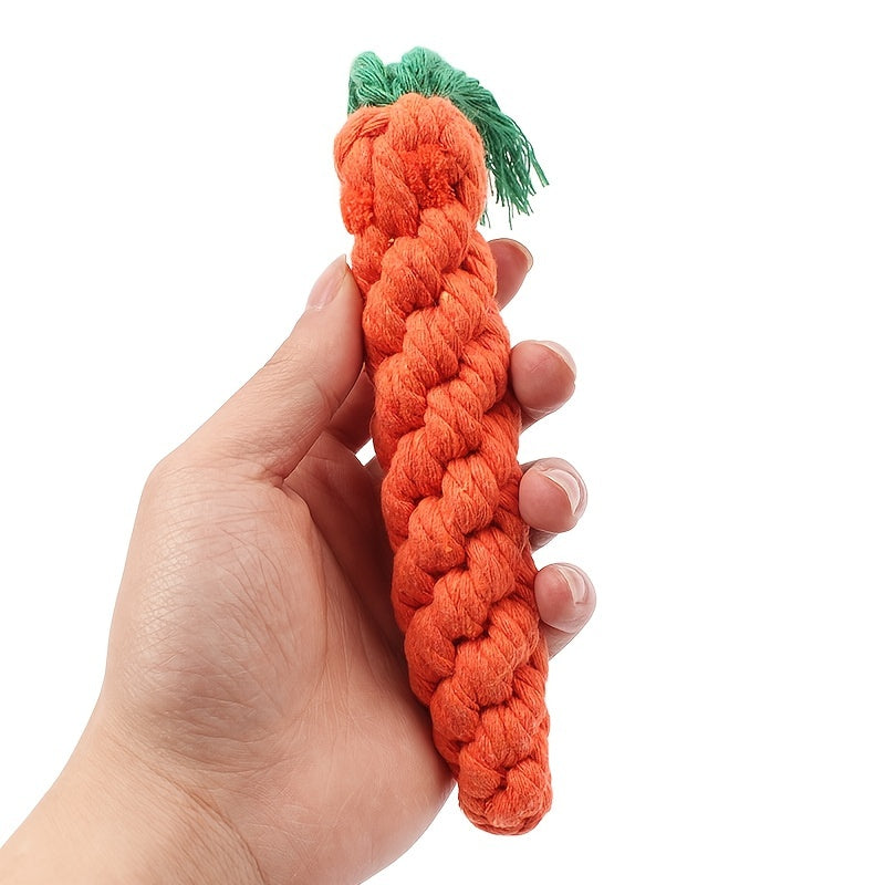 Pet Knot Toy For Dog & Cat Carrot Shape Dog Chew Toys