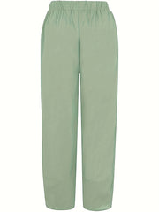 Butterfly Print Cropped Pants for Women