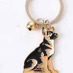 Wolf Dog Puppy Keychain Metal Cartoon Animal Vintage Car Pendant