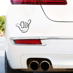 Car Stickers Creative Gestures Side Window Glass Fuel Tank Cap Laser Motorcycle