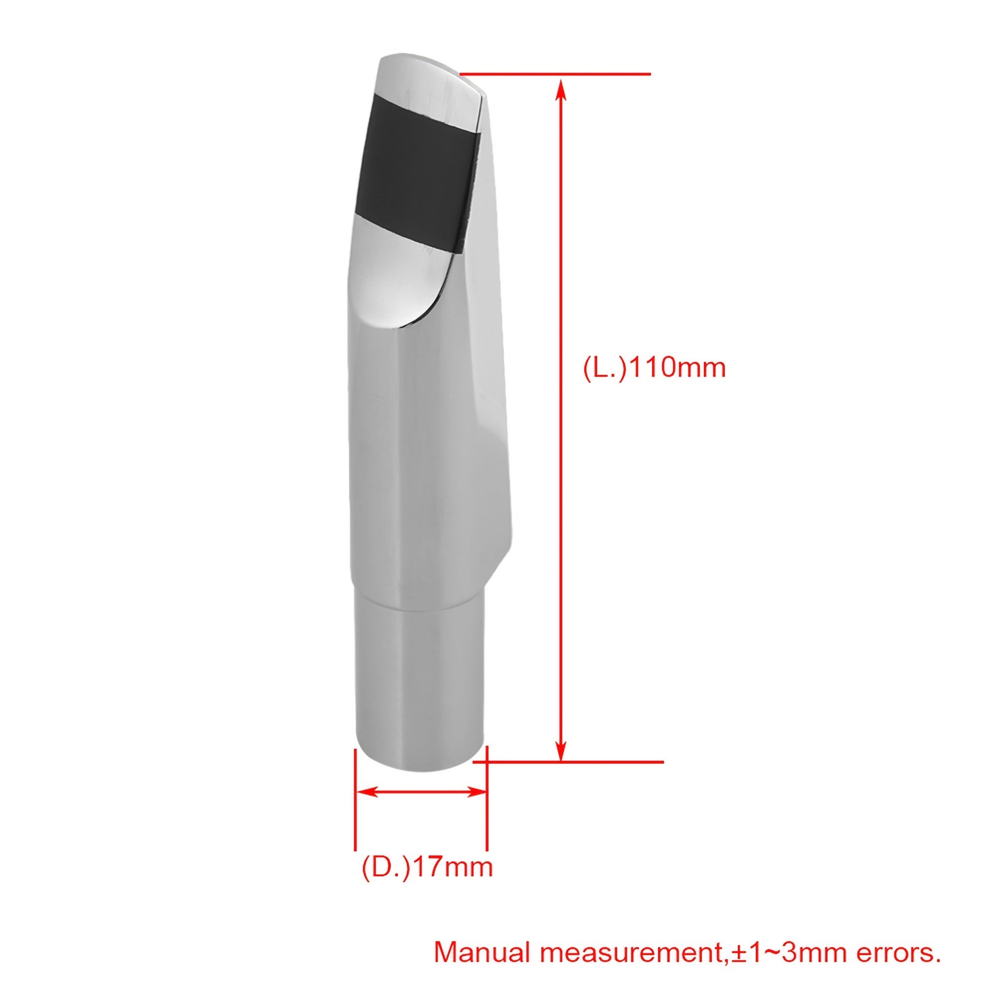Tenor B Flat Saxophone Mouthpiece 6 Silvery with Yibuy Box