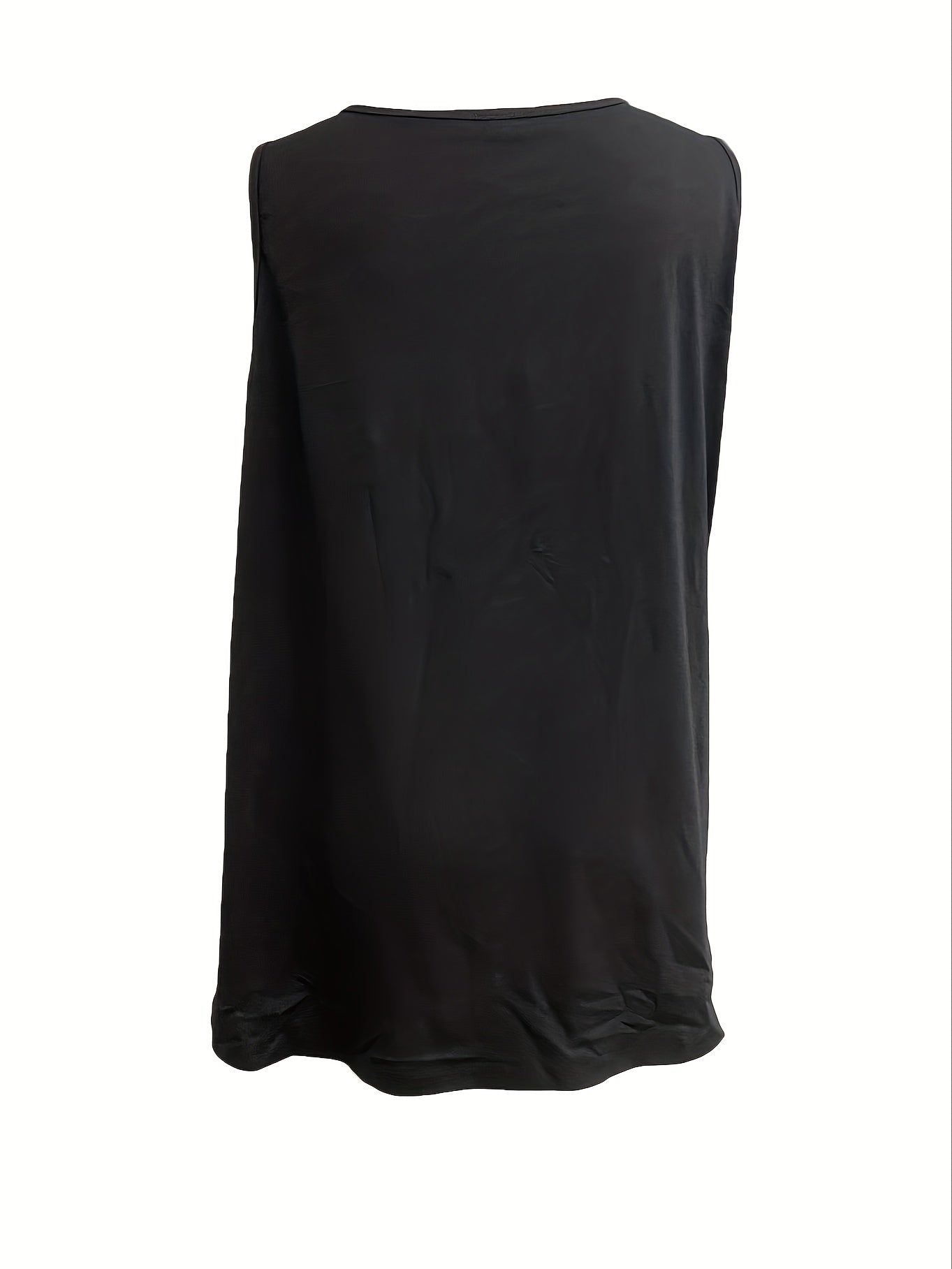 Solid Zipper V Neck Tank Top