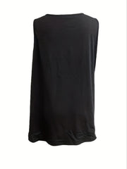  Solid Zipper V Neck Tank Top