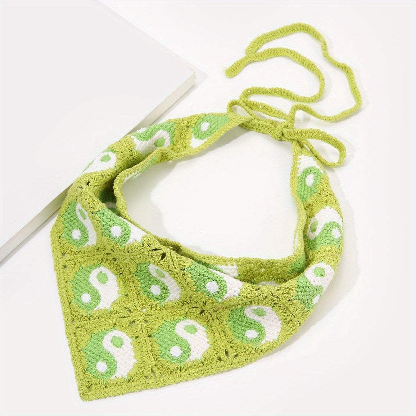 Tai Chi Pattern Bandana Crochet Hair Band Women Girls Hair
