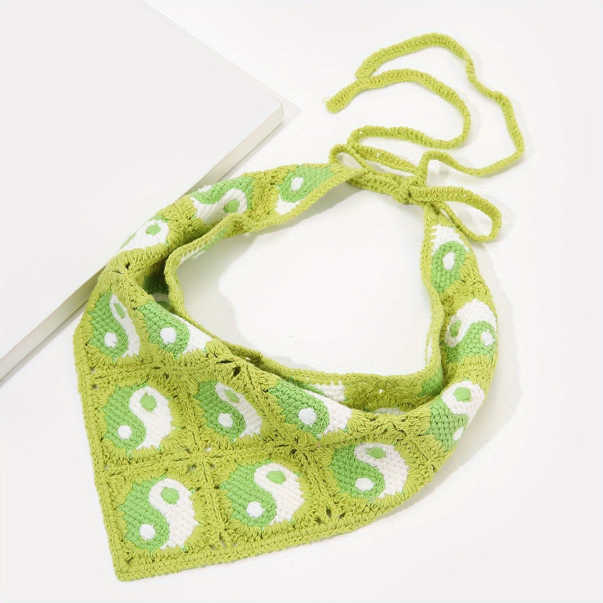 Tai Chi Pattern Bandana Crochet Hair Band Women Girls Hair