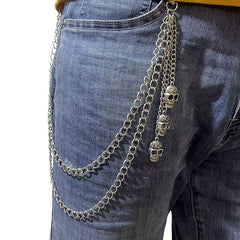 Skull Chains Men's Decorative Pant Chain Jeans Waist Chains