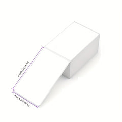 Fanfold 4 X 6 Direct Thermal Labels Perforated 1000 Labels