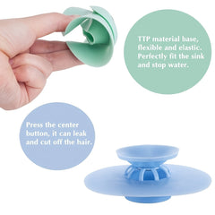 Silicone Floor Drain Stopper Hair Catcher Water Trap