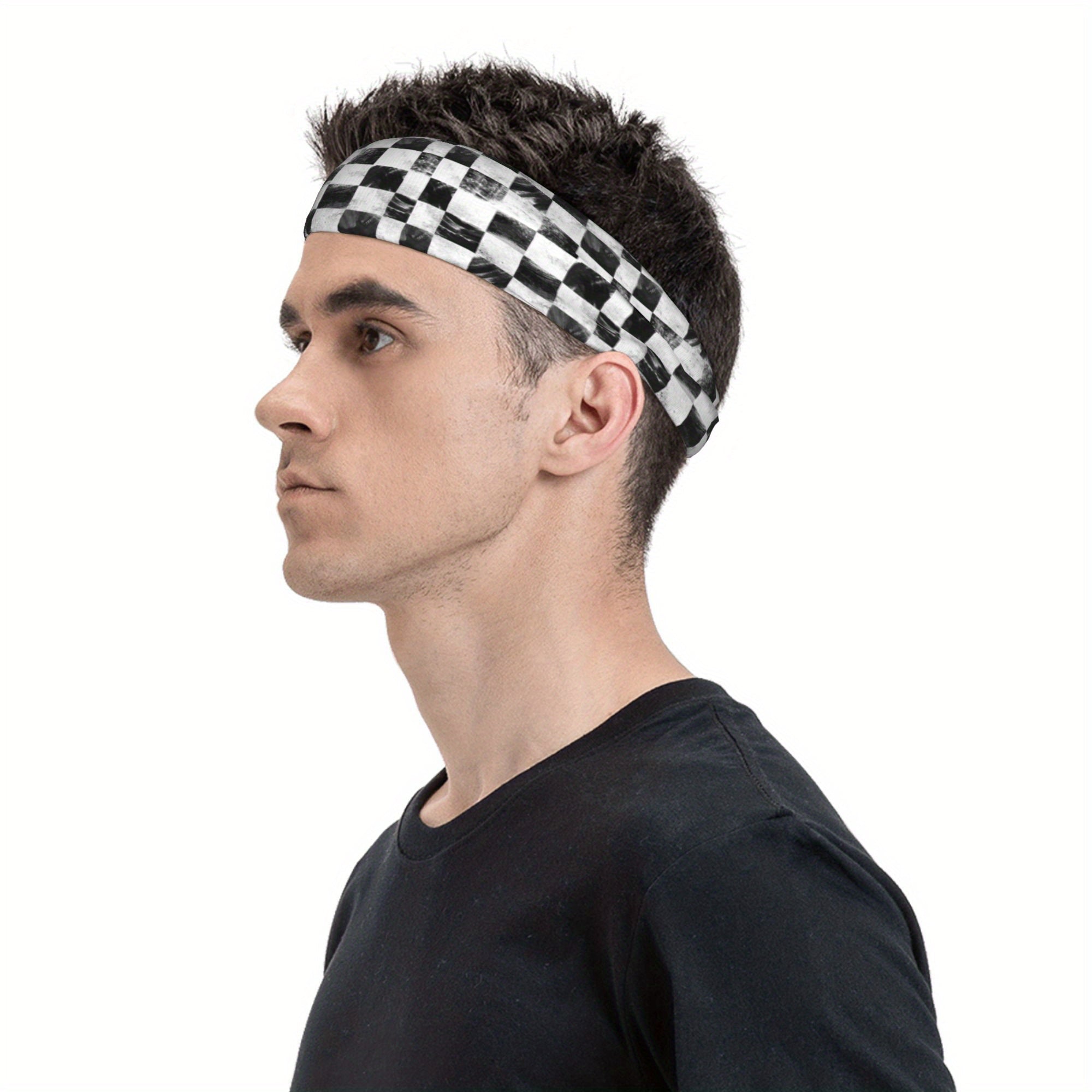 Signature Check Plaid Breathable Headband for Sport & Casual Outfits