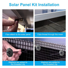 Solar Panel Guard Clips Bird Critter Guard Fastener Clips For Mesh Animal Guard