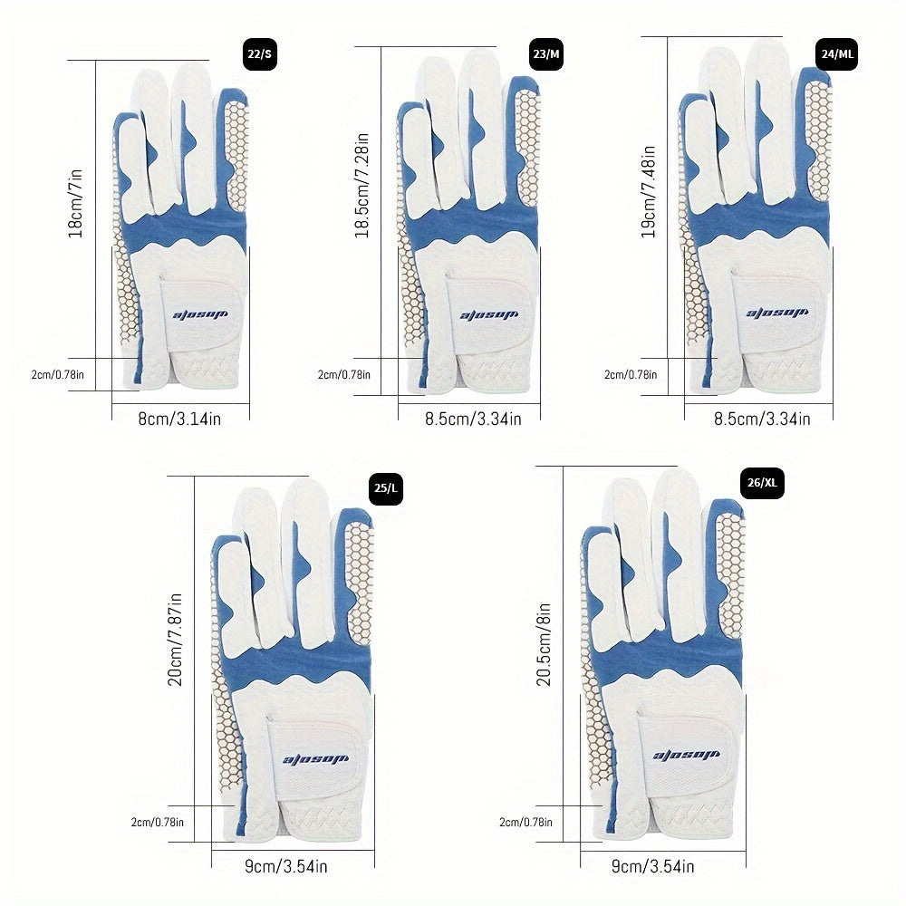 1 Pc Left Hand Golf Gloves Non-slip Breathable Silicone Golf Gloves