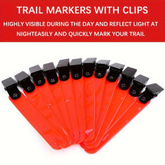 Leitee 36pcs Reflective Trail Tree Tacks & Marking Ribbon Set