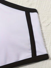 3Pcs Girls Swimsuit Set Cropped Long Sleeve Top Cami Top Shorts Bathing Suit Set