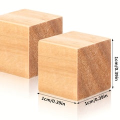 50pcs Unfinished Small Wood Cubes For Crafts And Puzzle Making