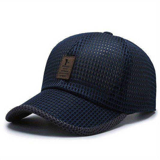 Men's Breathable Mesh Visor Baseball Cap for Summer
