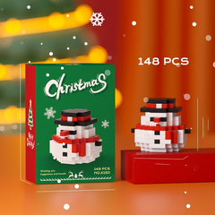 Christmas Santa Claus Snowman Tree Egg Cartoon Assembly Toy Gift