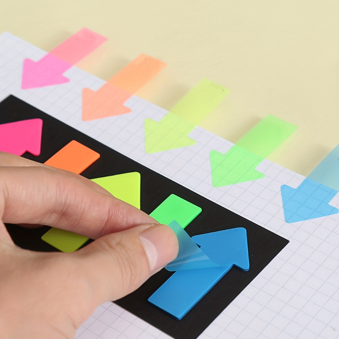 Arrow Shape Index Sticker Transparent Sticky Note Fluorescent