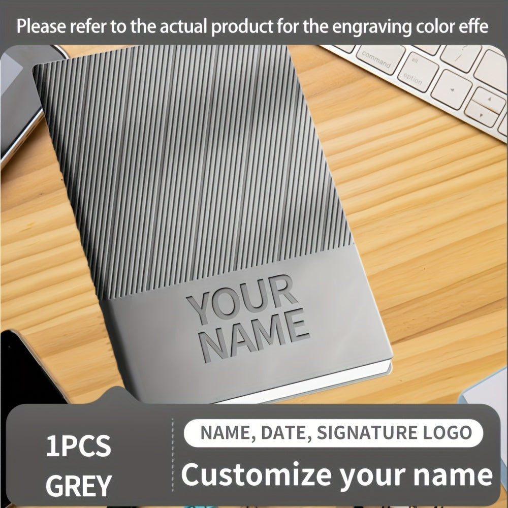 Personalized A5 Soft Cover Notebook with Name, Phone Number & Logo
