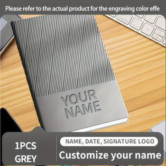 Personalized A5 Soft Cover Notebook with Name, Phone Number & Logo