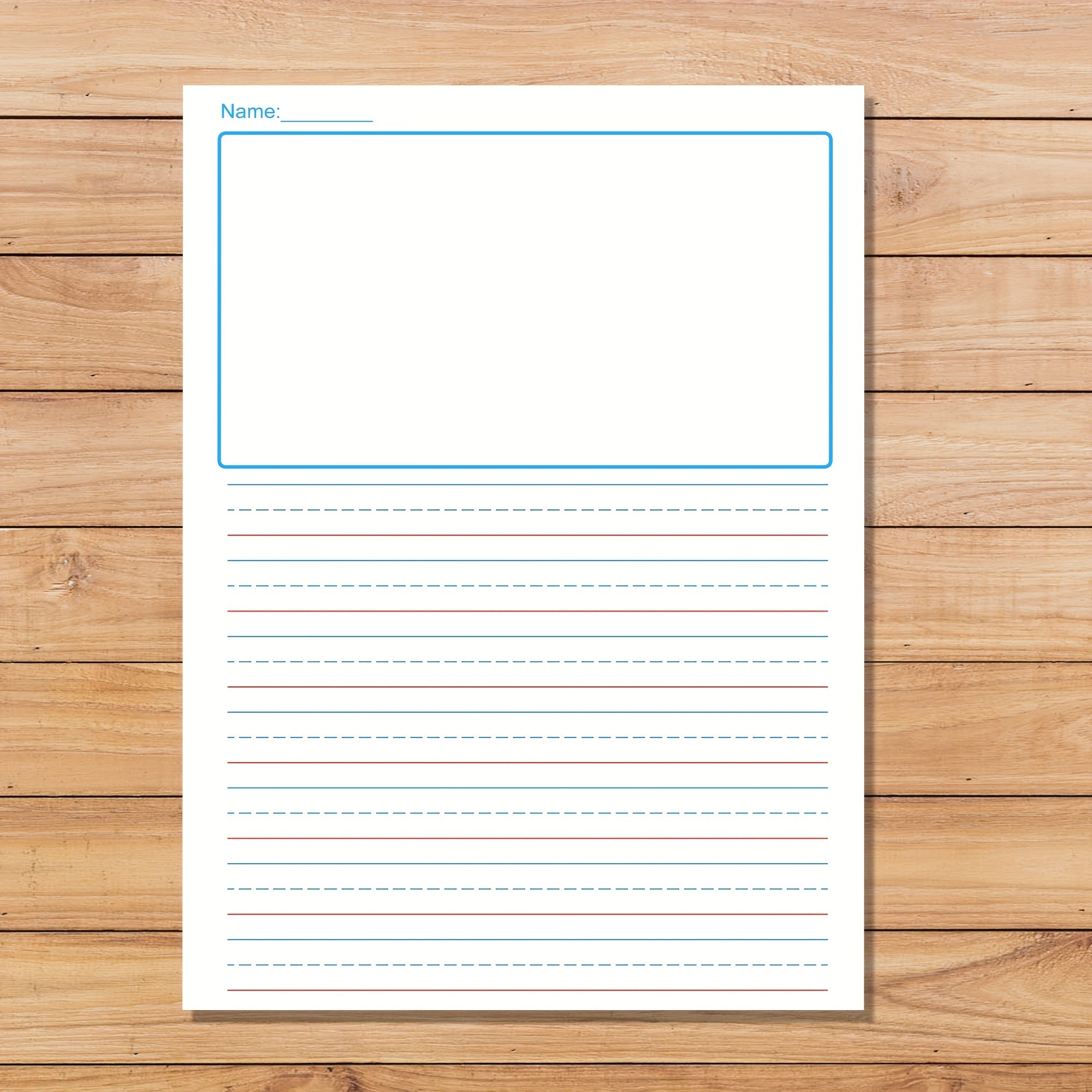 Primary Draw & Write Journal, 50 Sheets, 8.2x11, Elementary Notebook