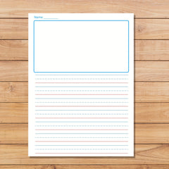 Primary Draw & Write Journal, 50 Sheets, 8.2x11, Elementary Notebook