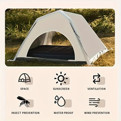 Portable Durable Camping Tent for 4-6 People Inflatable Pole Waterproof