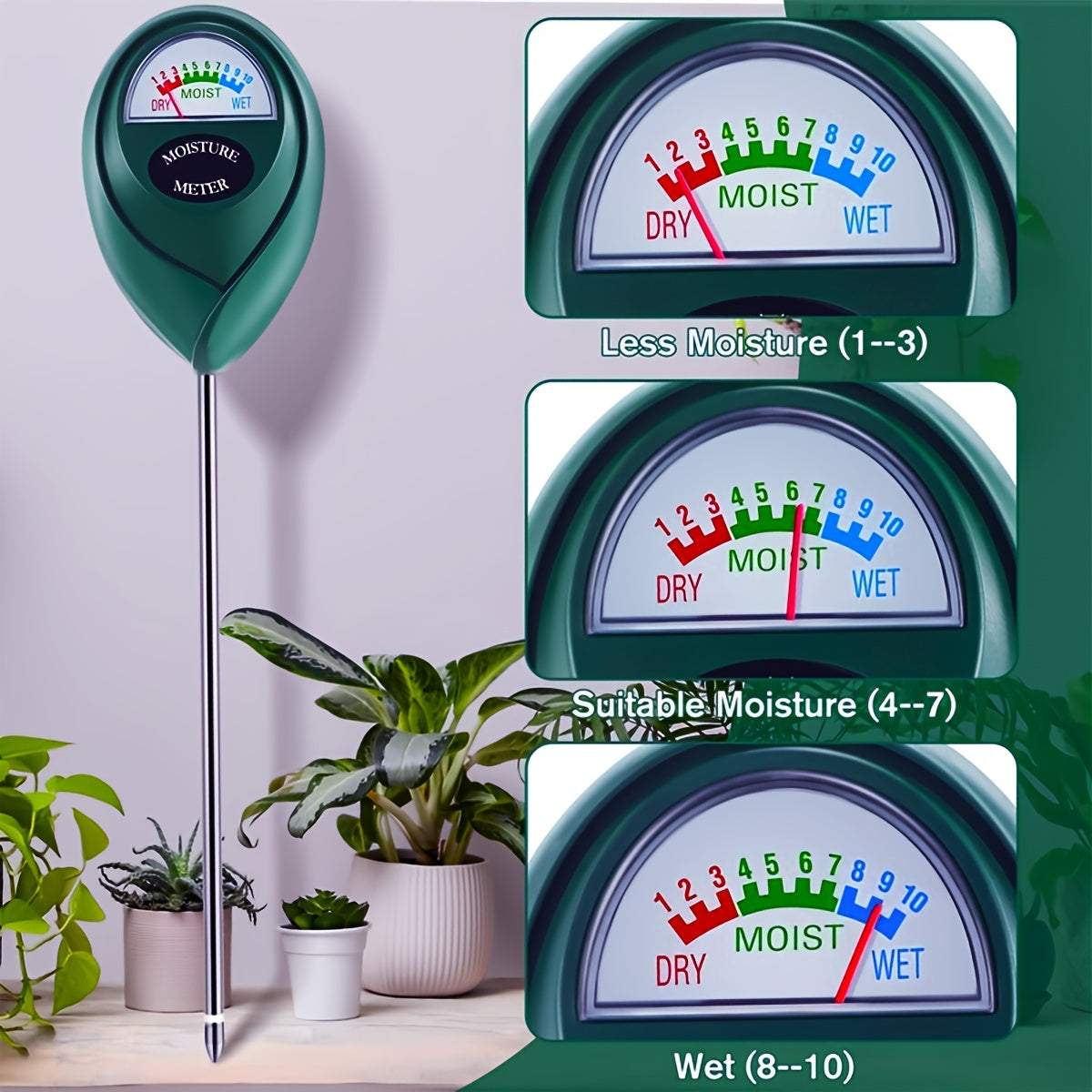 Plant Soil Moisture Meter for Accurate Watering Planning