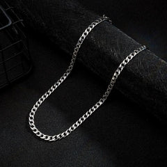 Men's Stainless Steel Cuban Chain Link Necklace Hip Hop Jewelry