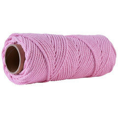 4mm Cotton Macrame Cords for Wall Hangings, Plant Hooks, Crafts - 50m