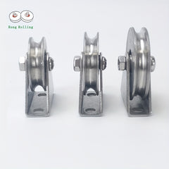 2pcs 304 Stainless Steel U Groove Rollers With Single 635ZZ Bearing