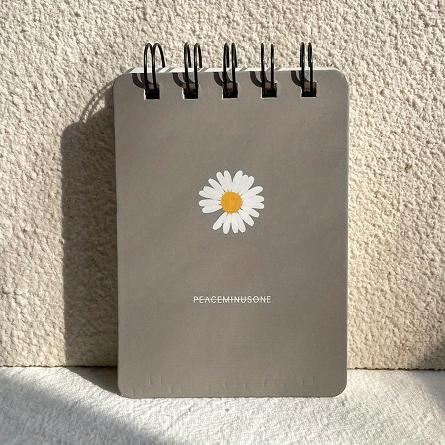 Small Daisies Mini Notebook Coil 7x10cm 100 pages 4 colors Girls Student Gift