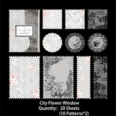 20 Sheets Vintage Lace Series Scrapbook Paper