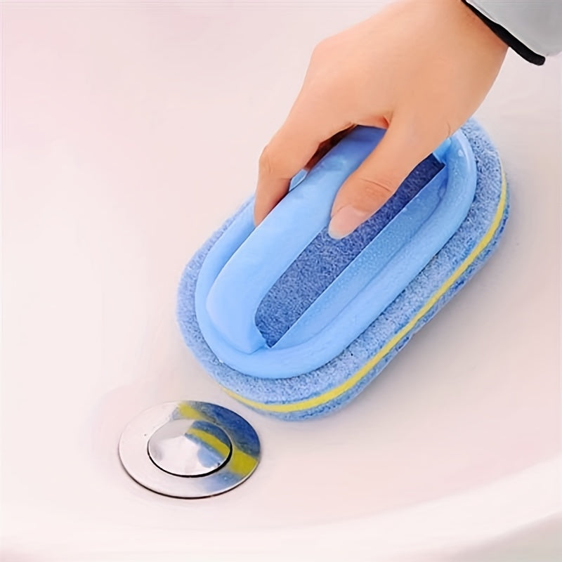 Sponge Cleaning Brush with Handle Thickening Bathroom Tile Cleaning Sponge