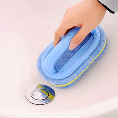 Sponge Cleaning Brush with Handle Thickening Bathroom Tile Cleaning Sponge