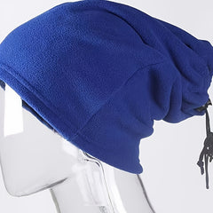 Polar Fleece Neck Cover With Drawstring Adjustable Elastic - Warm & Cold Proof