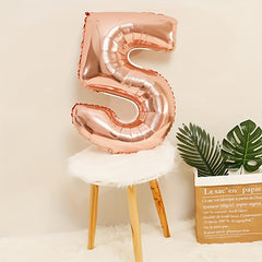 Rose Golden Aluminum Film Balloon Birthday Party Decoration