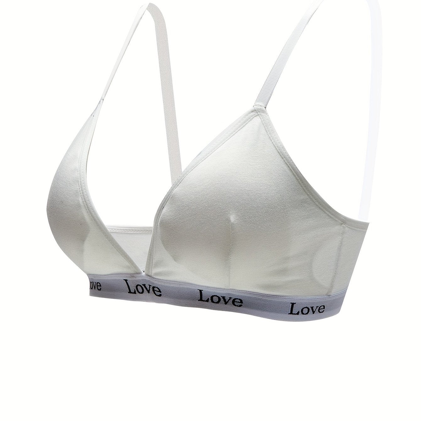 Letter Print Sports Bra Comfy Fitness Bra Women's Lingerie