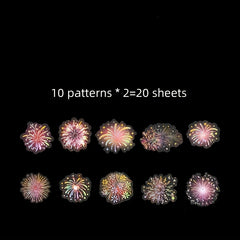 20pcs Fireworks Series PET Decorative Stickers for Diary Album Journal